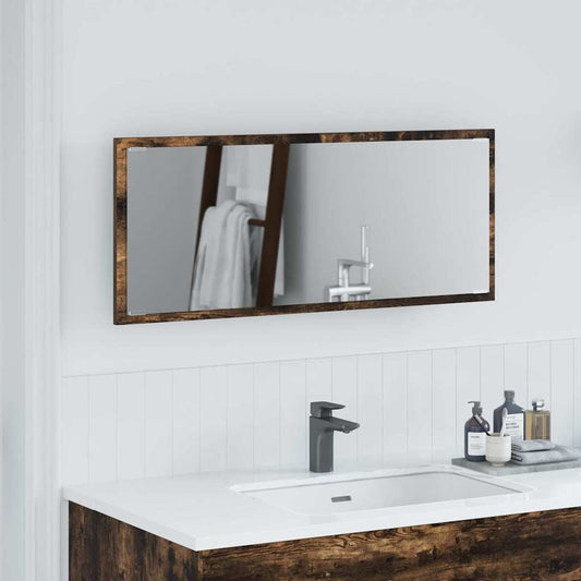 Specchio Rovere fumé 90 x 8,5 x 37 cm Legno multistrato | homemem39