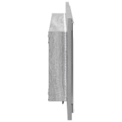 Specchio Grigio Sonoma 90 x 8,5 x 37 cm Legno multistrato | homemem39