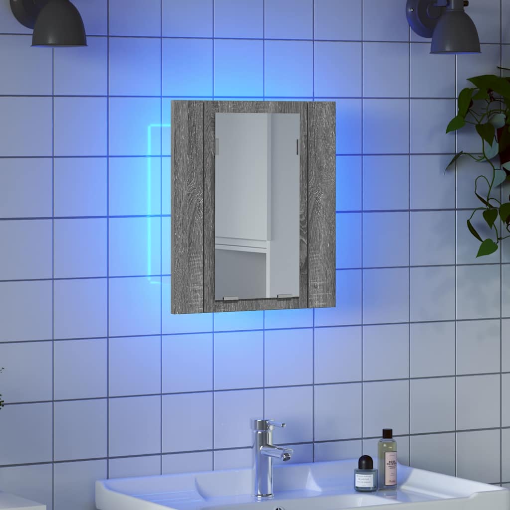 Mobile da Bagno Grigio Sonoma 40x12x45cm in Legno Multistrato | homemem39