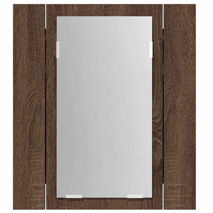 Mobile Bagno Specchio LED 40x12x45cm Multistrato