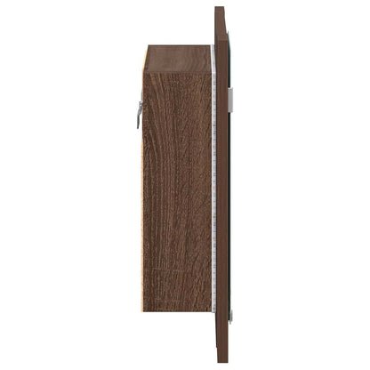 Mobile Bagno Specchio LED 40x12x45cm Multistrato