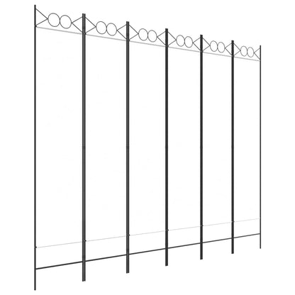Divisorio a 4 Pannelli Bianco 240x200 cm Tessuto | homemem39