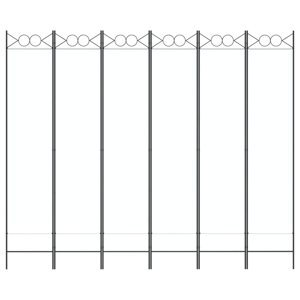 Divisorio a 4 Pannelli Bianco 240x200 cm Tessuto | homemem39