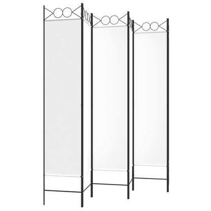 Divisorio a 4 Pannelli Bianco 240x200 cm Tessuto | homemem39