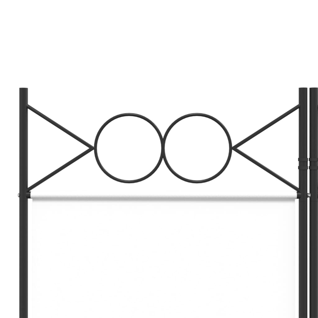 Divisorio a 4 Pannelli Bianco 240x200 cm Tessuto | homemem39