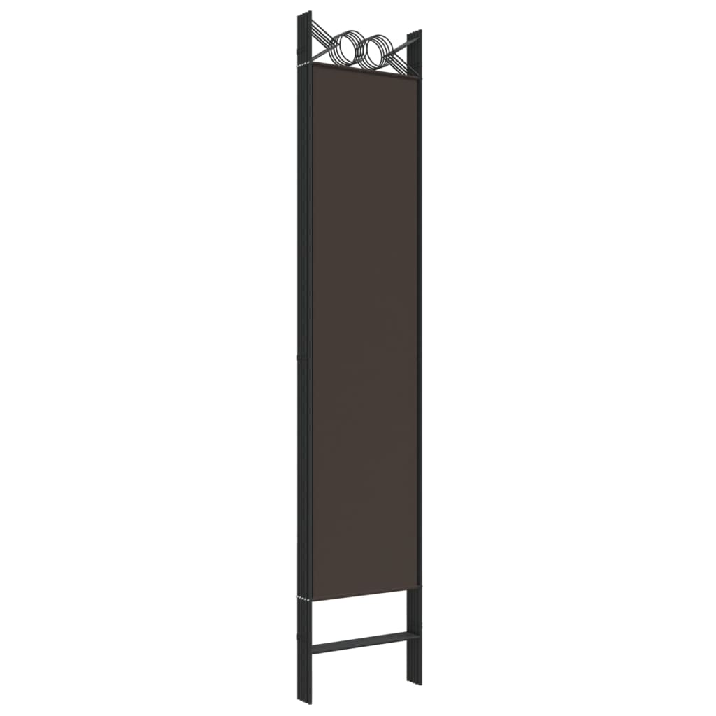 Divisorio a 6 Pannelli Marrone 240x200 cm in Tessuto | homemem39