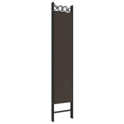 Divisorio a 6 Pannelli Marrone 240x200 cm in Tessuto | homemem39