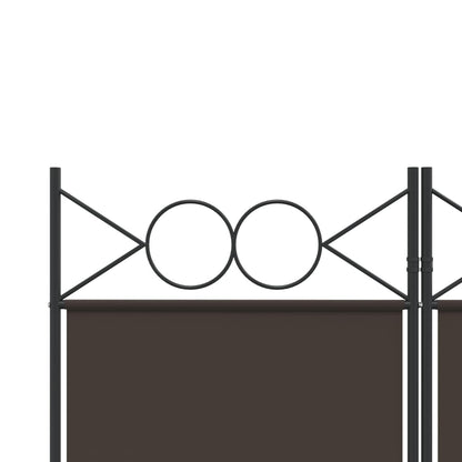Divisorio a 6 Pannelli Marrone 240x200 cm in Tessuto | homemem39