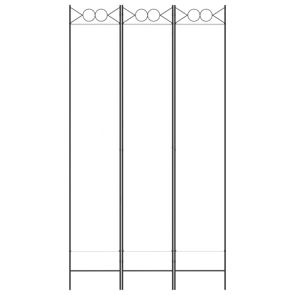 Divisorio a 3 Pannelli bianco 120x220 cm in Tessuto - homemem39