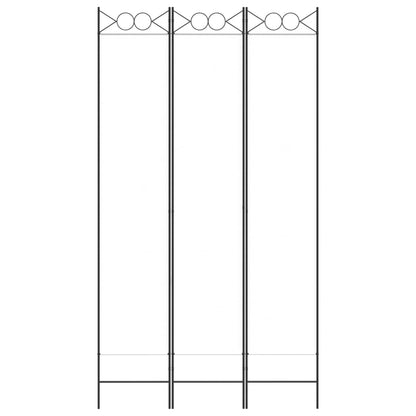 Divisorio a 3 Pannelli bianco 120x220 cm in Tessuto - homemem39