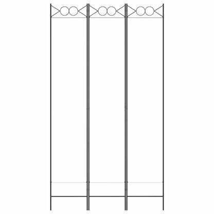 Divisorio a 3 Pannelli bianco 120x220 cm in Tessuto