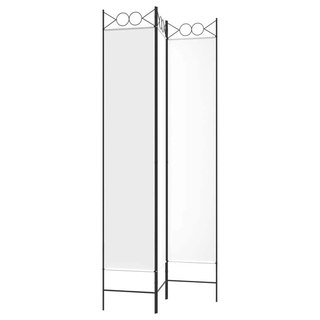 Divisorio a 3 Pannelli bianco 120x220 cm in Tessuto | homemem39