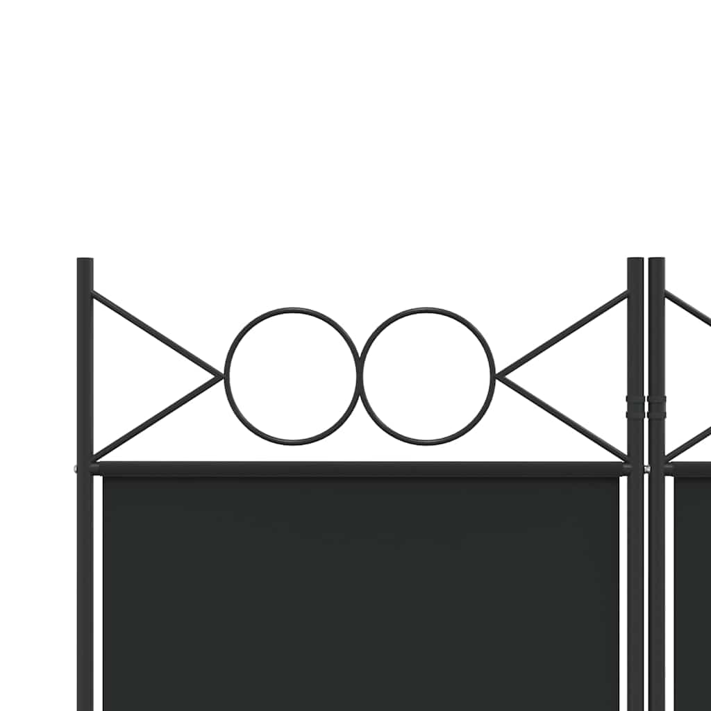 Divisorio a 3 Pannelli Nero 120x220 cm in Tessuto | homemem39