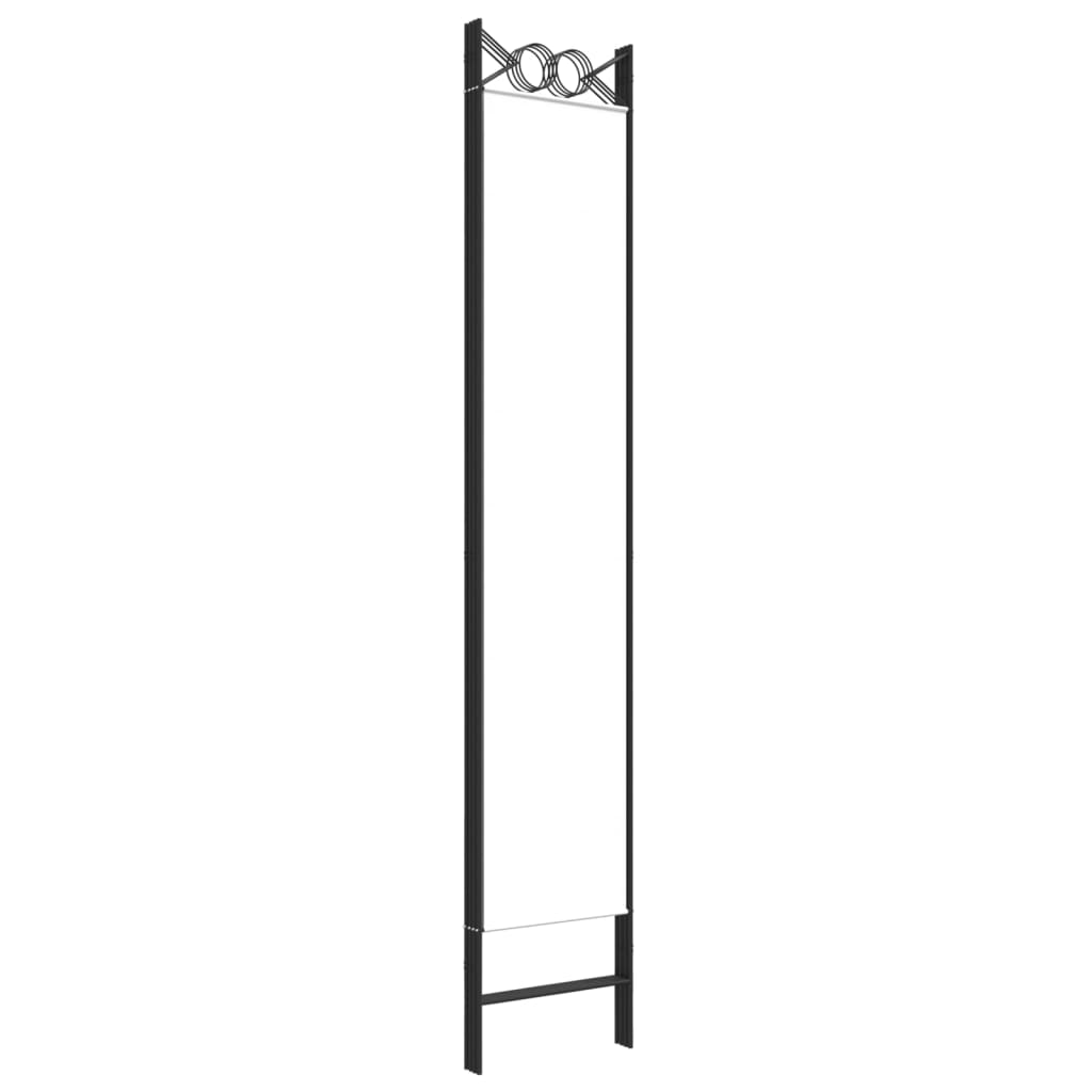 Divisorio a 4 Pannelli Bianco 160x220 cm Tessuto