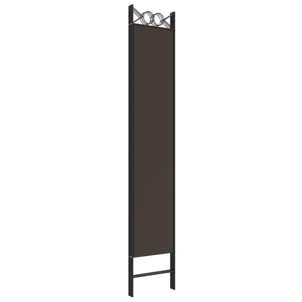 Divisorio a 4 Pannelli Marrone 160x220 cm in Tessuto | homemem39