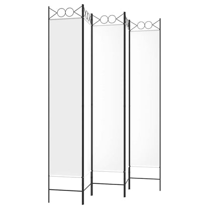 Divisorio a 5 Pannelli Bianco 200x220 cm Tessuto | homemem39