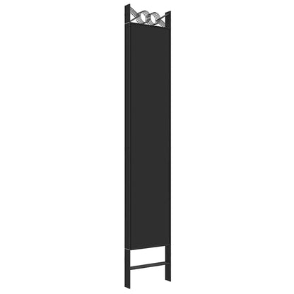 Divisorio 5 Pannelli Nero 200x220 cm Tessuto | homemem39