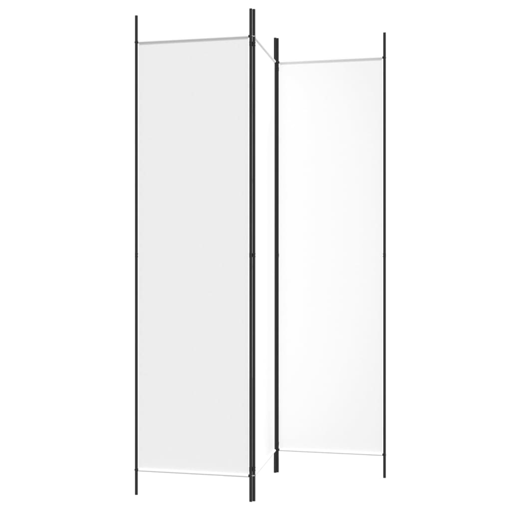 Divisorio a 3 Pannelli bianco 150x200 cm in Tessuto | homemem39