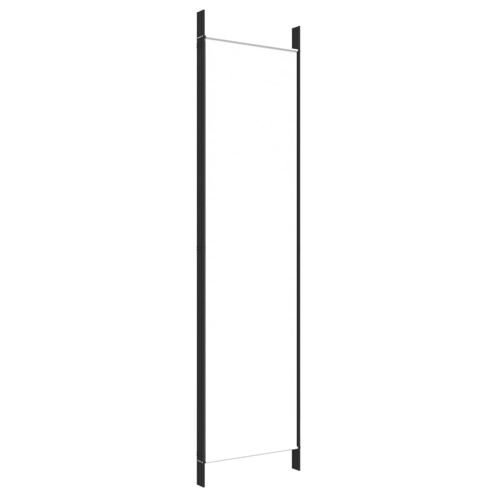 Divisorio a 4 Pannelli Bianco 200x200 cm Tessuto - homemem39