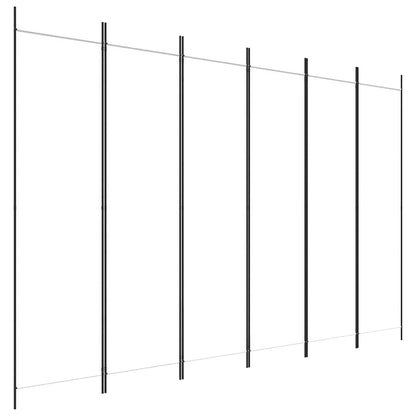 Divisorio a 6 Pannelli Bianco 300x200 cm Tessuto