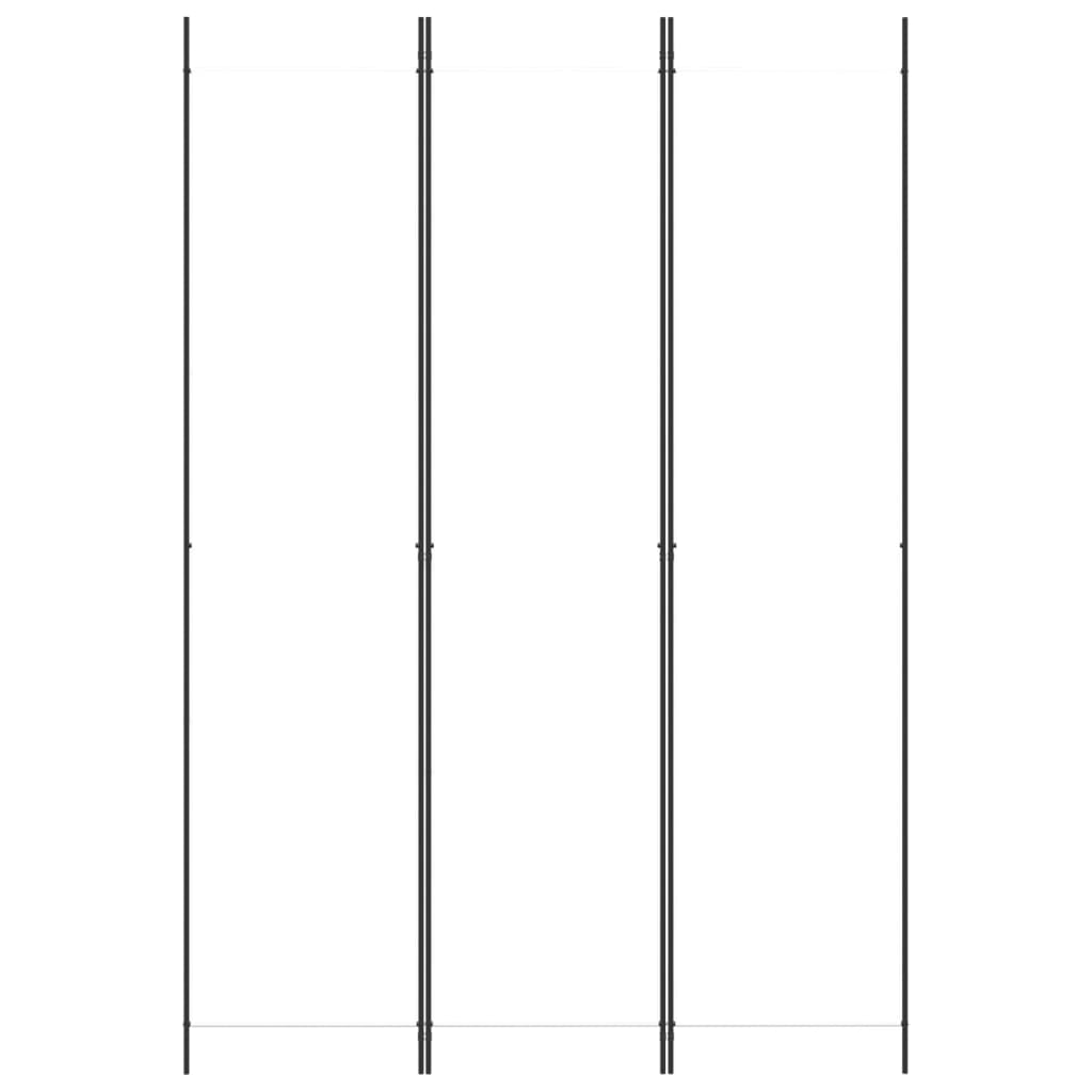 Divisorio a 3 Pannelli bianco 150x220 cm in Tessuto | homemem39