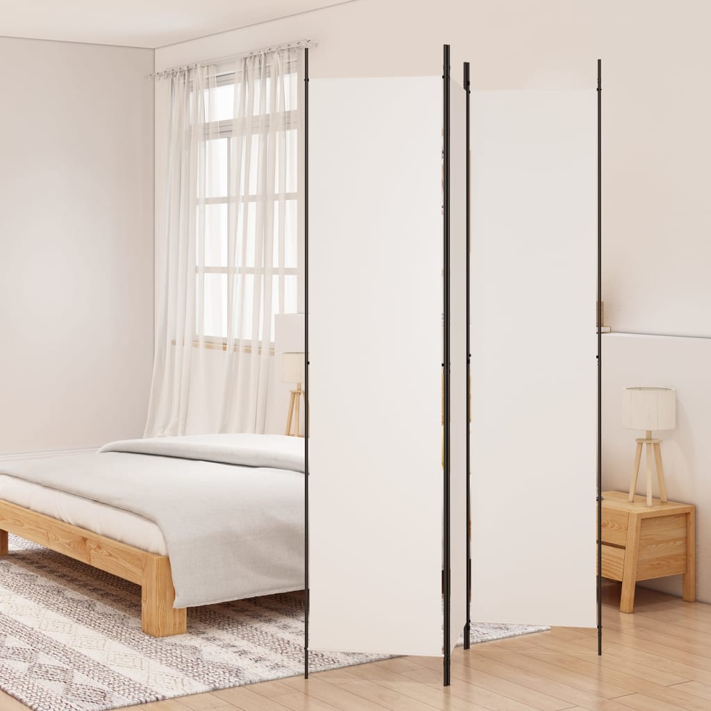 Divisorio a 3 Pannelli bianco 150x220 cm in Tessuto | homemem39