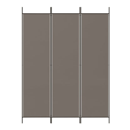 Divisorio a 3 Pannelli Antracite 150x220 cm in Tessuto - homemem39
