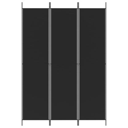 Divisorio a 3 Pannelli Nero 150x220 cm in Tessuto - homemem39