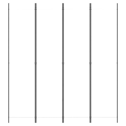 Divisorio a 4 Pannelli Bianco 200x220 cm Tessuto