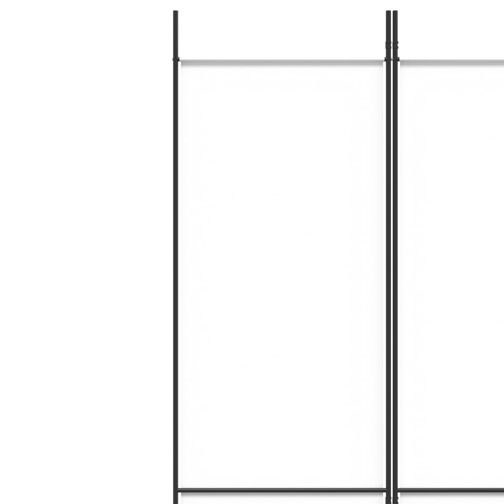 Divisorio a 4 Pannelli Bianco 200x220 cm Tessuto | homemem39