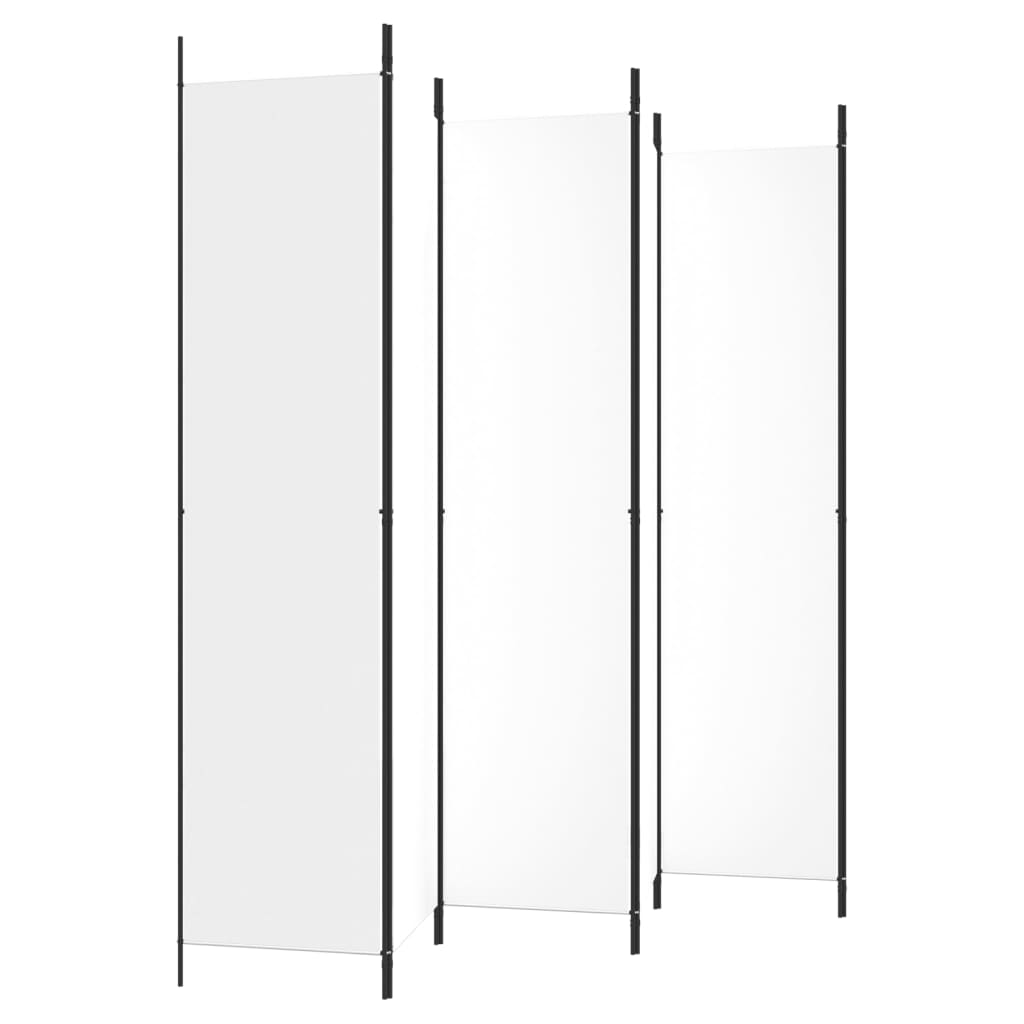 Divisorio a 4 Pannelli Bianco 300x220 cm Tessuto | homemem39