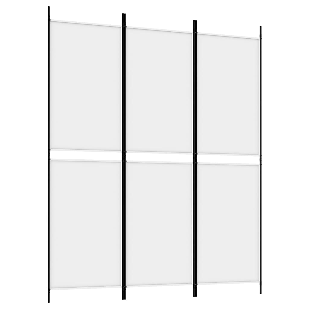 Divisorio a 3 Pannelli bianco 150x180 cm in Tessuto - homemem39