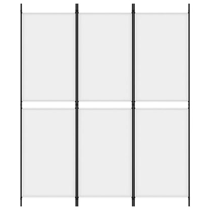 Divisorio a 3 Pannelli bianco 150x180 cm in Tessuto | homemem39