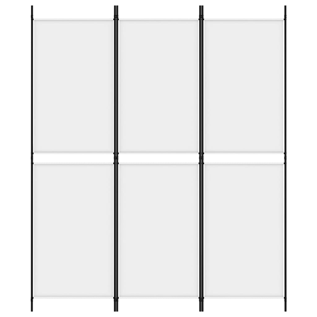 Divisorio a 3 Pannelli bianco 150x180 cm in Tessuto - homemem39