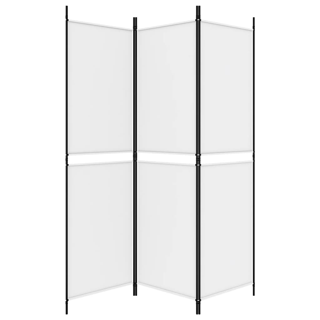Divisorio a 3 Pannelli bianco 150x180 cm in Tessuto - homemem39