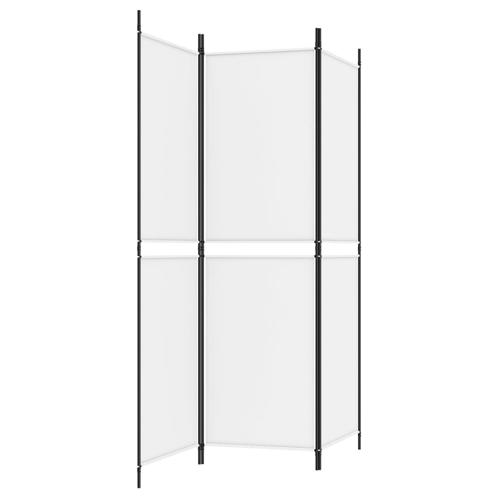 Divisorio a 3 Pannelli bianco 150x180 cm in Tessuto | homemem39