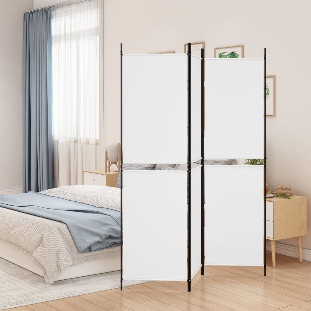 Divisorio a 3 Pannelli bianco 150x180 cm in Tessuto - homemem39