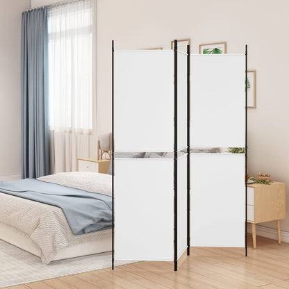 Divisorio a 3 Pannelli bianco 150x180 cm in Tessuto - homemem39
