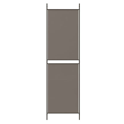 Divisorio a 3 Pannelli Antracite 150x180 cm in Tessuto