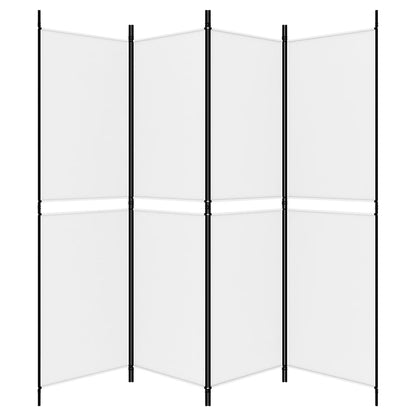 Divisorio a 4 Pannelli Bianco 200x180 cm Tessuto | homemem39