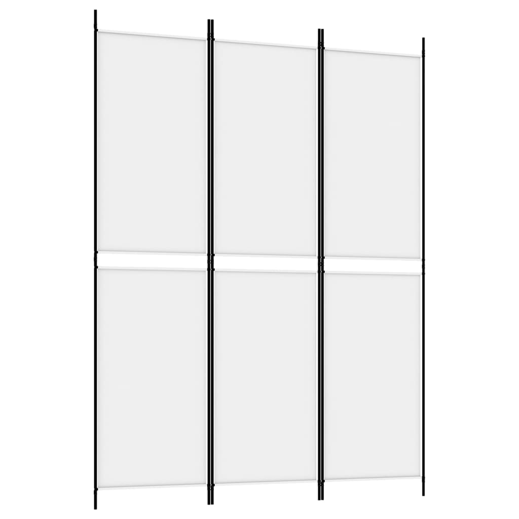 Divisorio a 3 Pannelli bianco 150x200 cm in Tessuto | homemem39