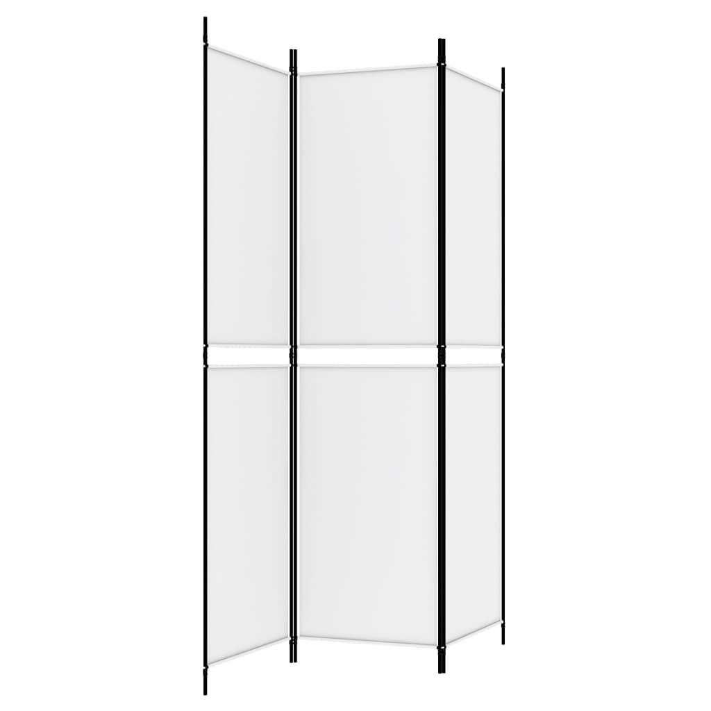 Divisorio a 3 Pannelli bianco 150x200 cm in Tessuto | homemem39