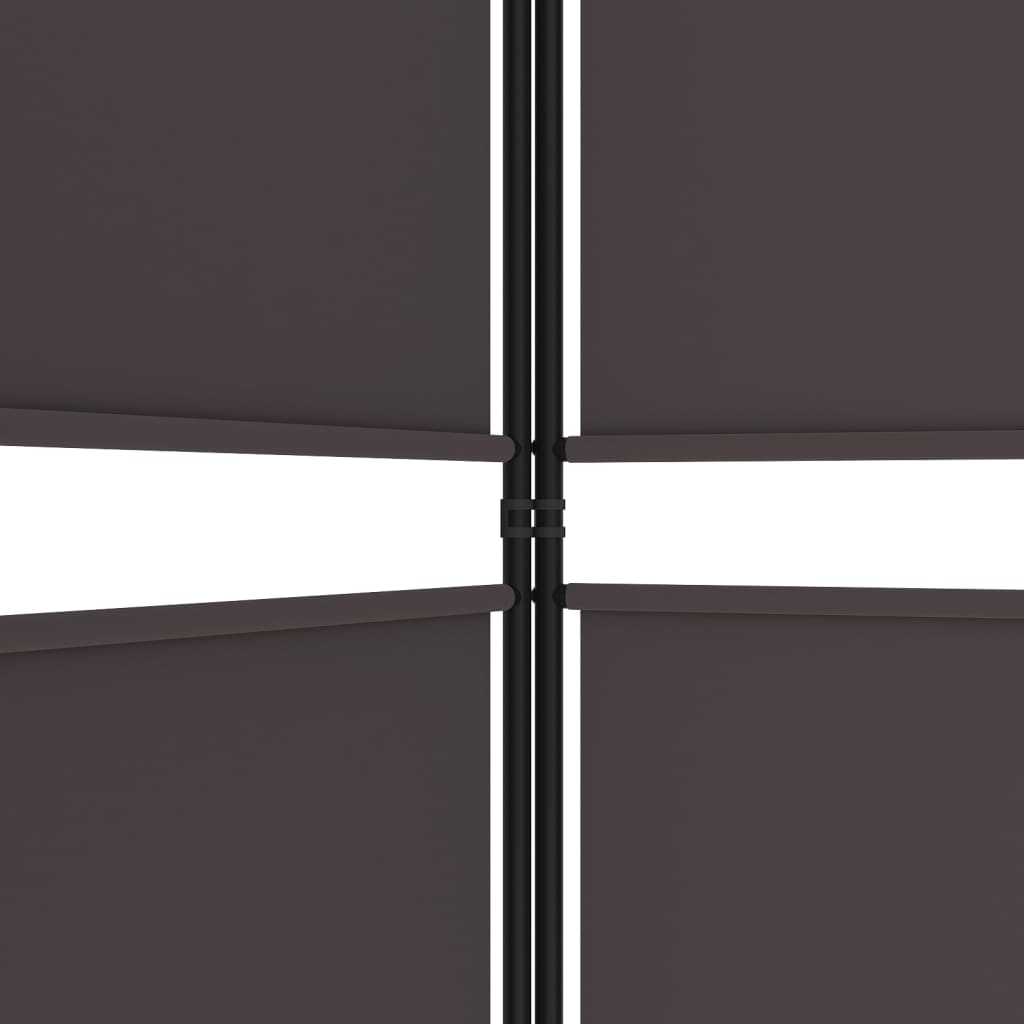 Divisorio a 3 Pannelli Marrone 150x200 cm in Tessuto | homemem39