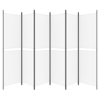 Divisorio a 4 Pannelli Bianco 300x200 cm Tessuto