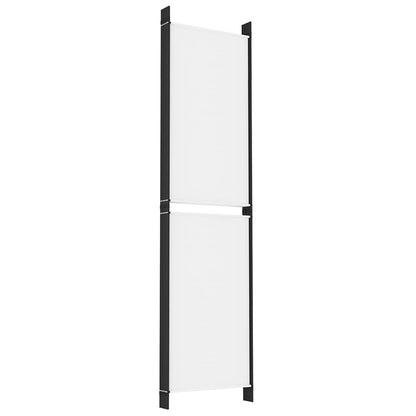 Divisorio a 4 Pannelli Bianco 300x200 cm Tessuto