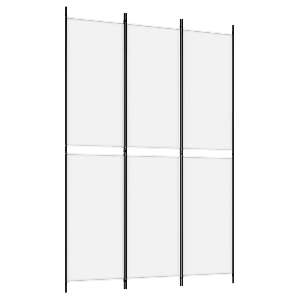 Divisorio a 3 Pannelli bianco 150x220 cm in Tessuto | homemem39