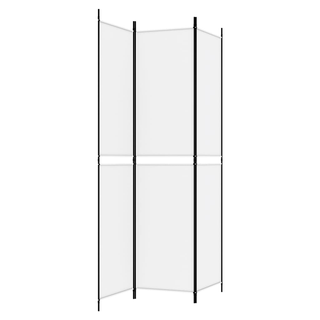 Divisorio a 3 Pannelli bianco 150x220 cm in Tessuto - homemem39