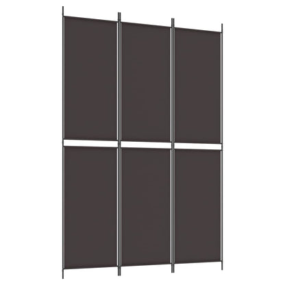 Divisorio a 3 Pannelli Marrone 150x220 cm in Tessuto | homemem39