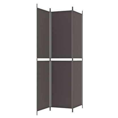 Divisorio a 3 Pannelli Marrone 150x220 cm in Tessuto | homemem39