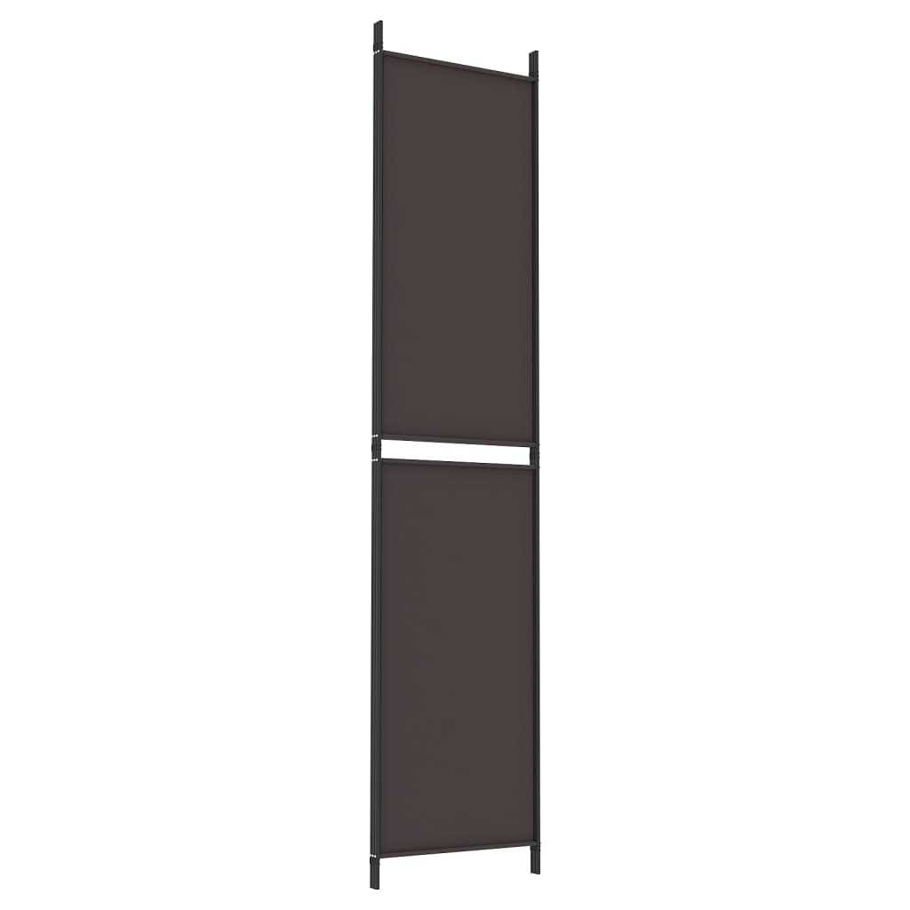 Divisorio a 3 Pannelli Marrone 150x220 cm in Tessuto | homemem39
